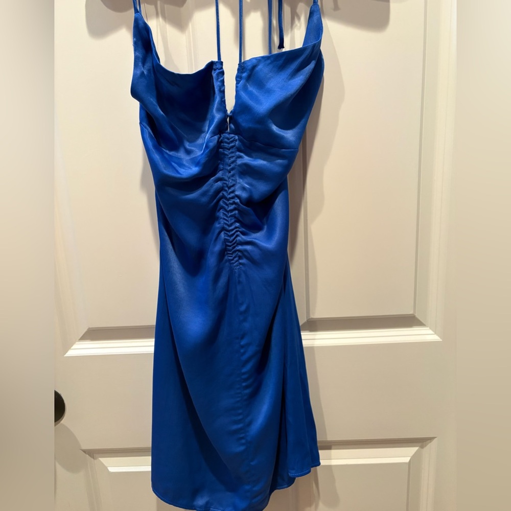 Zara Blue Satin Dress